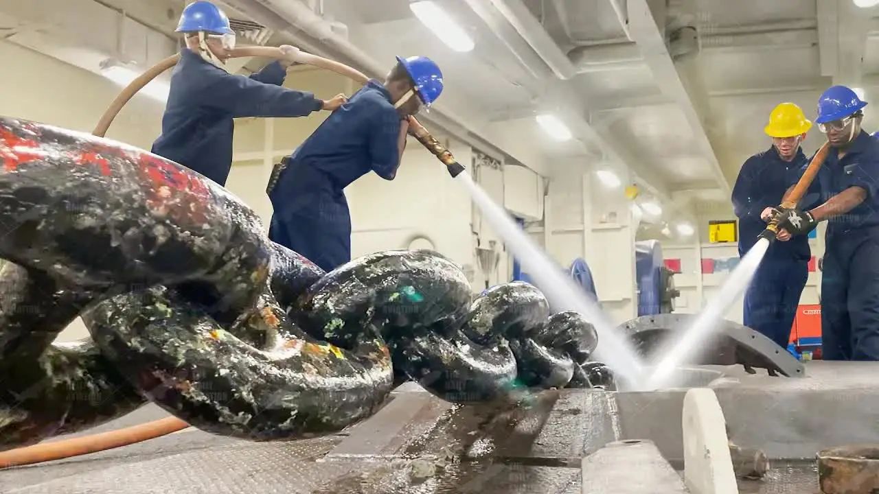 Manutenzione della catena di ancoraggio